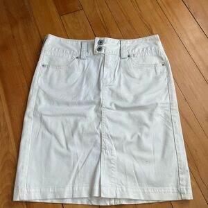 GAP Jeans White Skirt